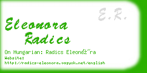 eleonora radics business card